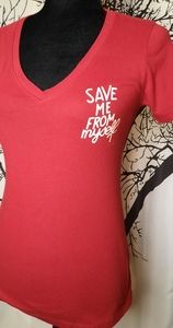 Bring me the horizon Red V-neck T-shirt